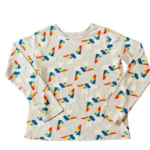 HANNA ANDERRSON GIRLS LONG SLEEVE BIRD PATTERN T-SHIRT SIZE 14-16